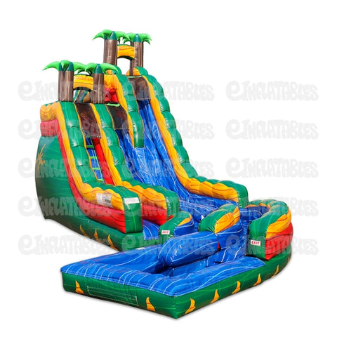 20'H Tropical Ice with Curved Pool by eInflatables