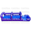 Image of Purple n White Run N Splash 2 Lane Slide