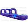 Image of Purple n White Run N Splash 2 Lane Slide