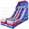 Image of 24 Patriotic Dual Lane Slide with Side Exits