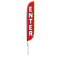 Enter Feather Flag