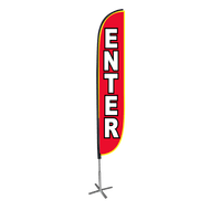 Enter Feather Flag