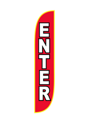 Enter Feather Flag