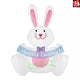 4 1/2' Gemmy Airblown Inflatable Easter Bunny In A Speedster Carrot Car by Gemmy Inflatables