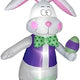 7' Easter Bunny w/ Bowtie and Easter Egg by Gemmy Inflatable