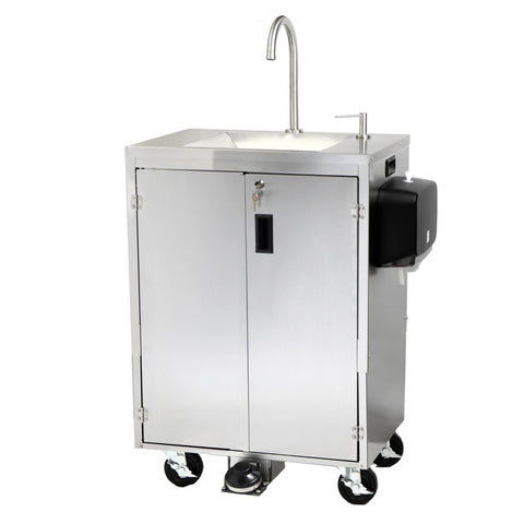 Paragon Econo-Sink, Portable Sink Touch-Less Hand-Washing Station - Stainless Steel