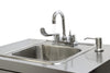 Image of Paragon Electric Portable Sink, with Hot Water Heater and Pump - Movable Steel Hand Washing Sink