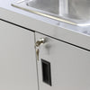Image of Paragon Electric Portable Sink, with Hot Water Heater and Pump - Movable Steel Hand Washing Sink