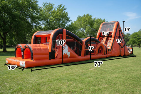 Extreme Rush Halloween Commercial Inflatable Obstacle Course- IG5246