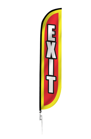 Exit Feather Flag
