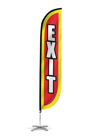 Exit Feather Flag