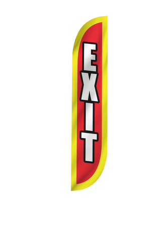 Exit Feather Flag