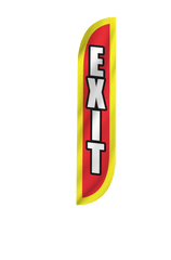 Exit Feather Flag Flags by Look Our