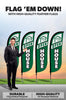 Image of Open House Feather Flag - 4 Pack w/ Ground Spike Pole Set