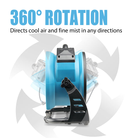 XPOWER FM-65 Multi-purpose misting fan and air circulator