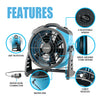 Image of XPOWER FM-65 Multi-purpose misting fan and air circulator