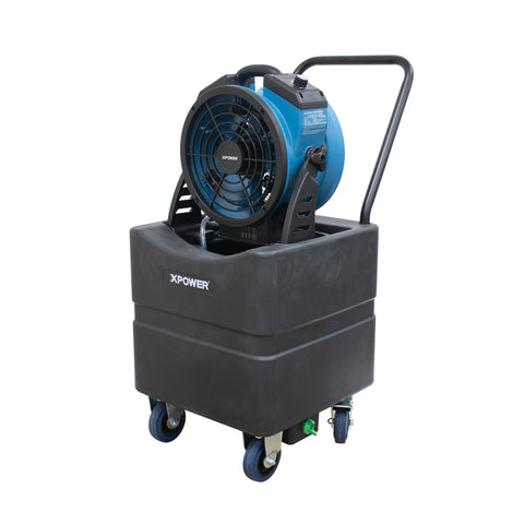 XPOWER FM-65WBK Multi-purpose misting fan and air circulator with Built-In water pump and WT-35 mobile water reservoir