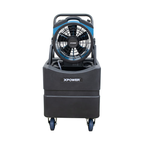 XPOWER FM-65WBK Multi-purpose misting fan and air circulator with Built-In water pump and WT-35 mobile water reservoir