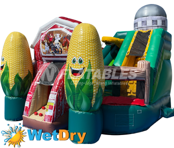Farm Kidzone Wet Dry Combo Commercial Inflatable Bounce House