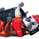 14'H Fire Dog Belly Bouncer by Cutting Edge
