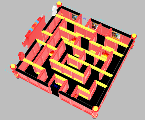 Fire Escape Maze | Commercial Inflatable Maze IG5467