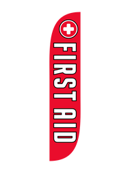 First Aid Feather Flag