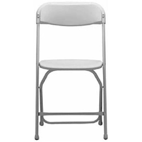 (100) Steel/Poly Folding Chair - Bright White