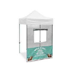 Custom Food Concession Front Wall w/ Roll-Up Windows