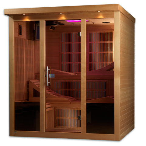 Golden Designs "Monaco" 6 Person Near Zero EMF FAR IR Sauna (GDI-6996-01)