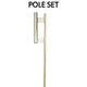 Large Feather Flag Ground Spike for 12ft pole set
