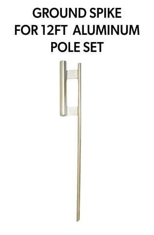 Large Feather Flag Ground Spike for 12ft pole set