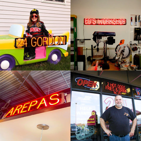SpellBrite "WE'RE OPEN" Neon LED Sign