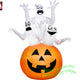 6' Gemmy Airblown Inflatable Halloween 3 Ghosts In Jack-O-Lantern Pumpkin