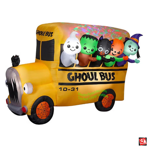 12' Airblown Inflatable Halloween Dapper Skull Ghoul by Gemmy Inflatable