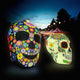 6 Feet Halloween Inflatable Blow Up Ghost with Pumpkin and LED Lights by Costway