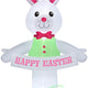 12 1/2' Giant Easter Bunny w/ Happy Easter Banner by Gemmy Inflatable