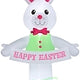12 1/2' Giant Easter Bunny w/ Happy Easter Banner by Gemmy Inflatable