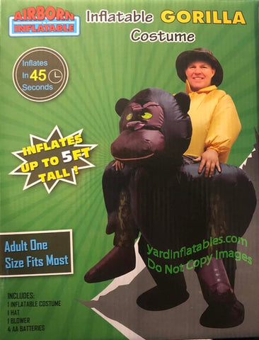 Inflatable Gorilla Costume Adult  by Gemmy Inflatables