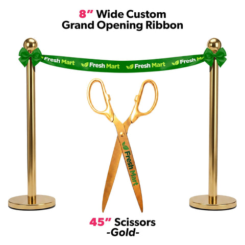 Grand Opening Ribbon Cutting Package w/ Giant Scissors