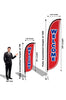 Image of Grand Opening Feather Flag - Variety 3-Pack V2 w/ Ground Spike Pole Set
