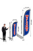 Image of Grand Opening Feather Flag - Variety 3-Pack V1 w/ Ground Spike Pole Set