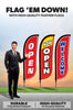 Image of Grand Opening Feather Flag - Variety 3-Pack V2 w/ Ground Spike Pole Set