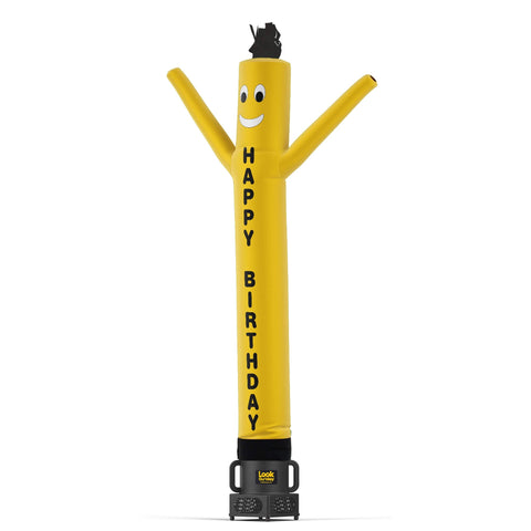 Happy Birthday Yellow Air Dancers® Inflatable Tube Man 6ft