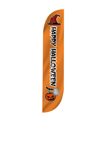 Happy Halloween Feather Flag
