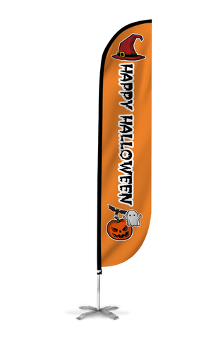 Happy Halloween Feather Flag