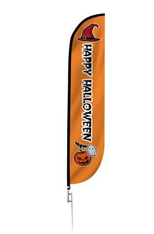 Happy Halloween Feather Flag