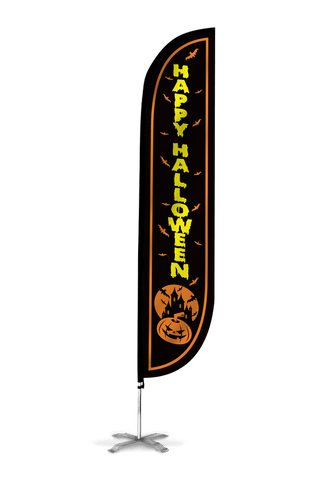 Happy Halloween Feather Flag