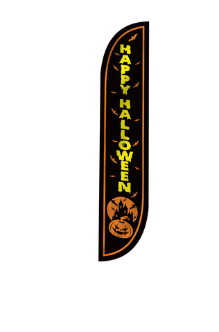 Happy Halloween Feather Flag