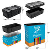 Image of Trade Show Display with Back Wall Shelving