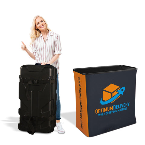 20x20 Trade Show Booth with Hanging Banner